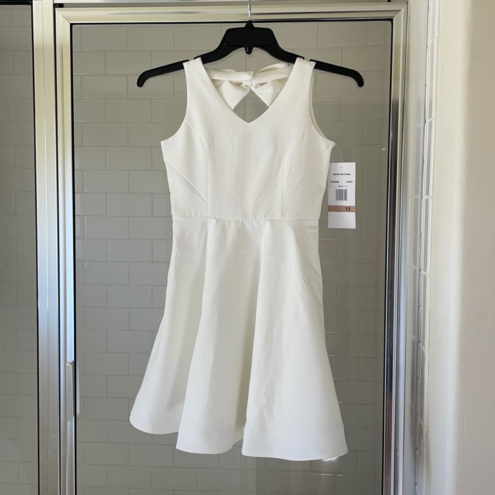 Rare Editions Girls Ivory Dress